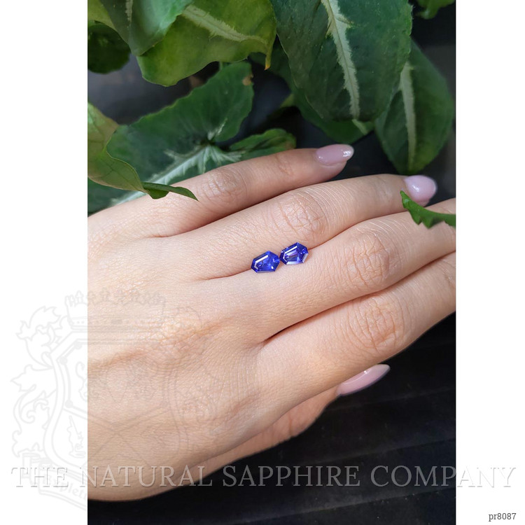 1.48 Ct.Tw. Color Change Sapphire Pair from Ceylon (Sri Lanka)