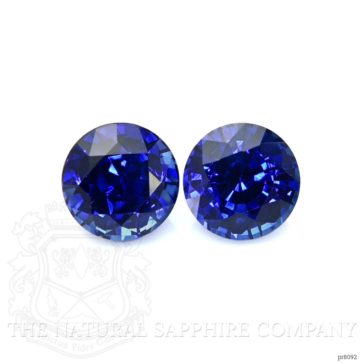 1.44 Ct.Tw. Blue Sapphire Pair from Ceylon (Sri Lanka)