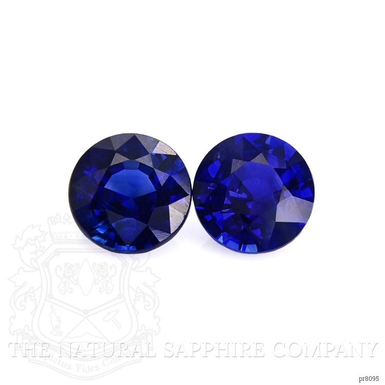 1.00 Ct.Tw. Blue Sapphire Pair from Ceylon (Sri Lanka)