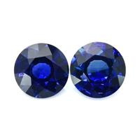 1.08&nbsp;Ct.Tw.Total Carat Weight Blue Sapphire Pair from Ceylon (Sri Lanka) Video