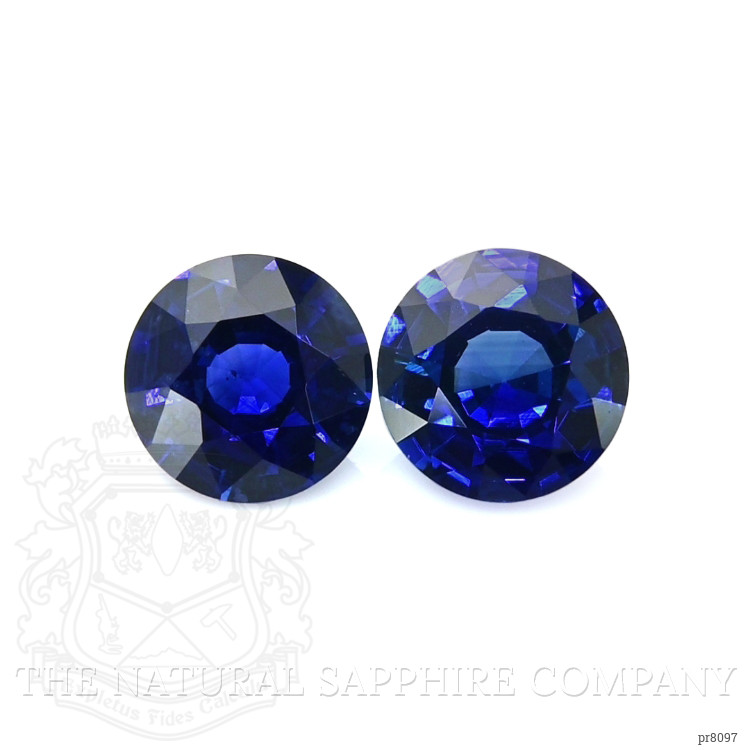 1.08 Ct.Tw. Blue Sapphire Pair from Ceylon (Sri Lanka)