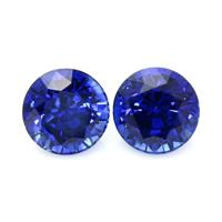 1.47&nbsp;Ct.Tw.Total Carat Weight Blue Sapphire Pair from Ceylon (Sri Lanka) Video