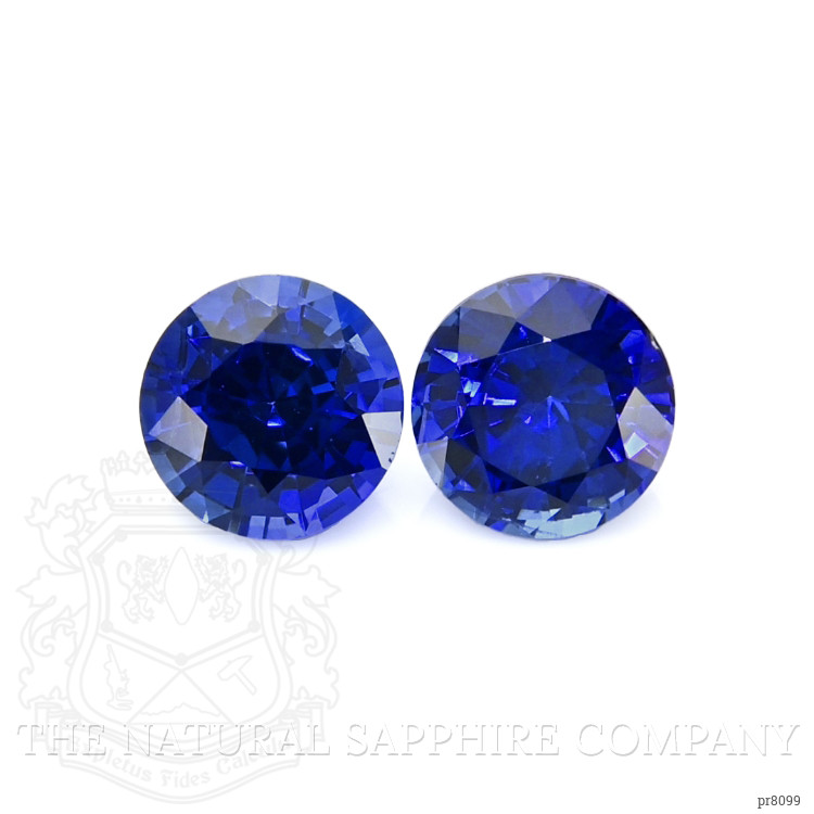 1.25 Ct.Tw. Blue Sapphire Pair from Ceylon (Sri Lanka)