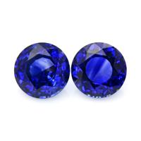 1.70&nbsp;Ct.Tw.Total Carat Weight Blue Sapphire Pair from Ceylon (Sri Lanka) Video