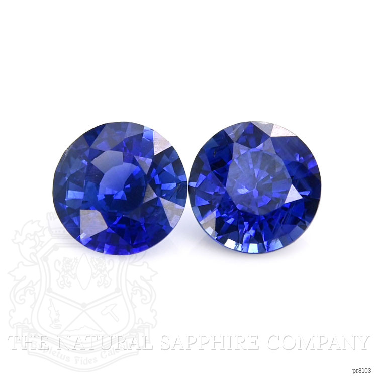 1.68 Ct.Tw. Blue Sapphire Pair from Ceylon (Sri Lanka)