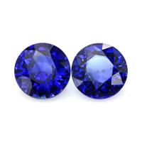 1.40&nbsp;Ct.Tw.Total Carat Weight Blue Sapphire Pair from Ceylon (Sri Lanka) Video