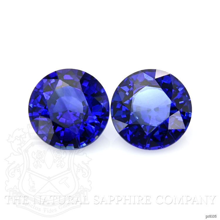 1.40 Ct.Tw. Blue Sapphire Pair from Ceylon (Sri Lanka)