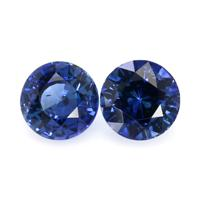 1.65&nbsp;Ct.Tw.Total Carat Weight Blue Sapphire Pair from Ceylon (Sri Lanka) Video