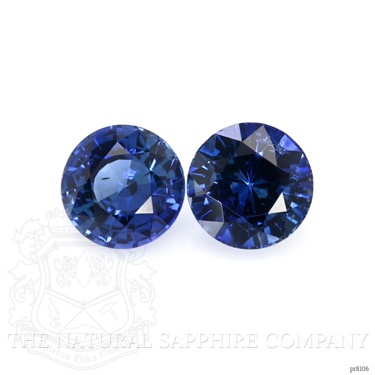 1.65 Ct.Tw. Blue Sapphire Pair from Ceylon (Sri Lanka)