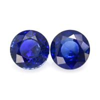 1.67&nbsp;Ct.Tw.Total Carat Weight Blue Sapphire Pair from Ceylon (Sri Lanka) Video