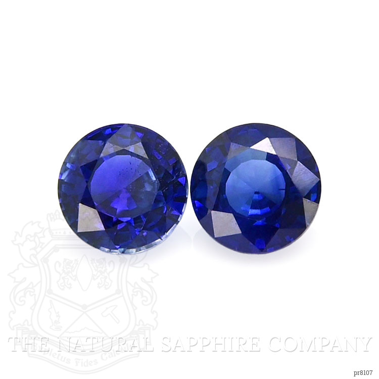 1.67 Ct.Tw. Blue Sapphire Pair from Ceylon (Sri Lanka)