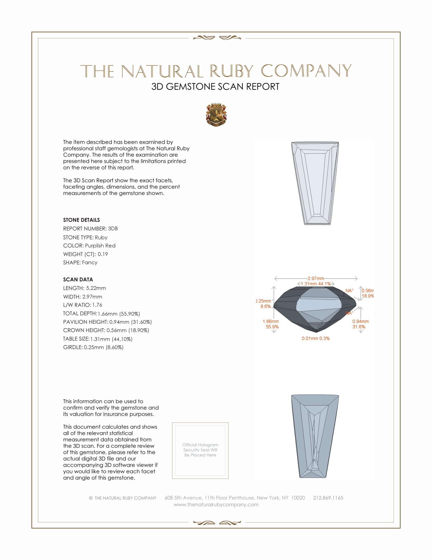 0.44 Ct.Tw. Ruby Pair from Mozambique
