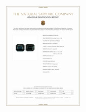 4.20 Ct.Tw.Total Carat Weight Greenish Blue Sapphire Pair from Ceylon (Sri Lanka) Scan Report