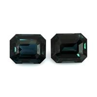 4.20&nbsp;Ct.Tw.Total Carat Weight Greenish Blue Sapphire Pair from Ceylon (Sri Lanka) Video