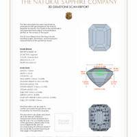 4.20 Ct.Tw.Total Carat Weight Sapphire Pair from Ceylon (Sri Lanka) 3 D Scan Report