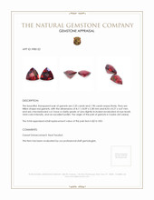 4.33 Ct.Tw.Total Carat Weight Garnet Pair from Ceylon (Sri Lanka) Appraisal