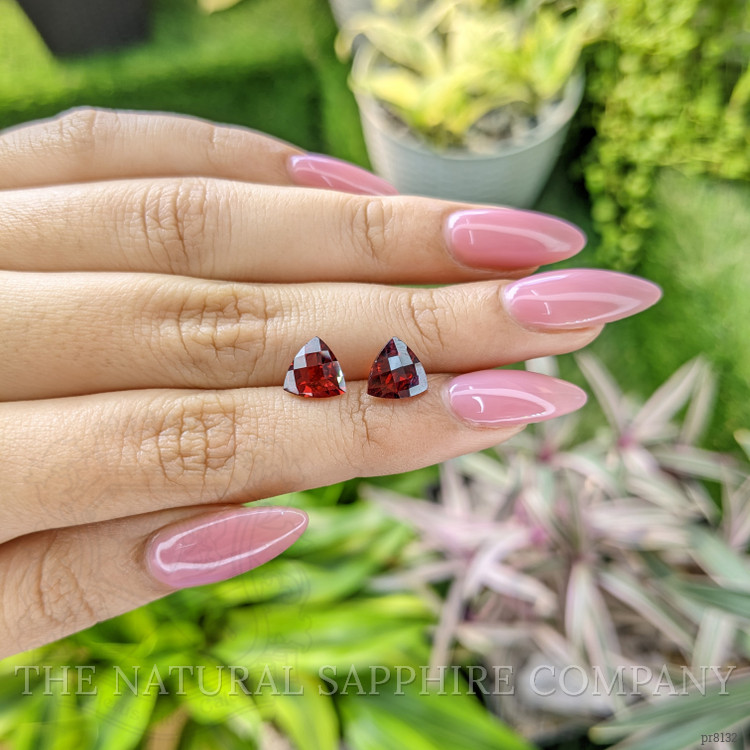 4.33 Ct.Tw. Garnet Pair from Ceylon (Sri Lanka)