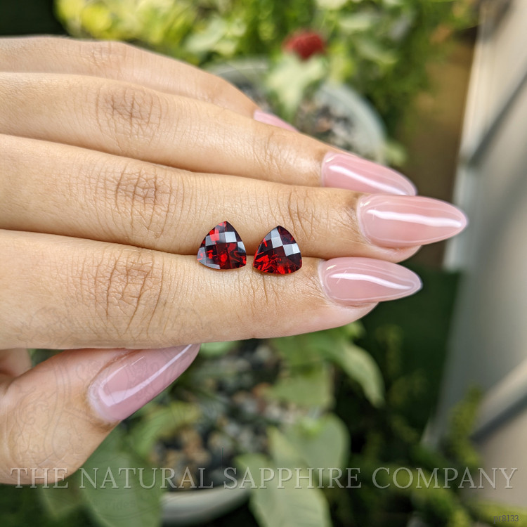 3.89 Ct.Tw. Garnet Pair from Ceylon (Sri Lanka)