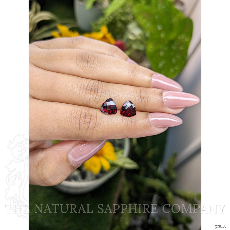 4.17 Ct.Tw. Garnet Pair from Ceylon (Sri Lanka)