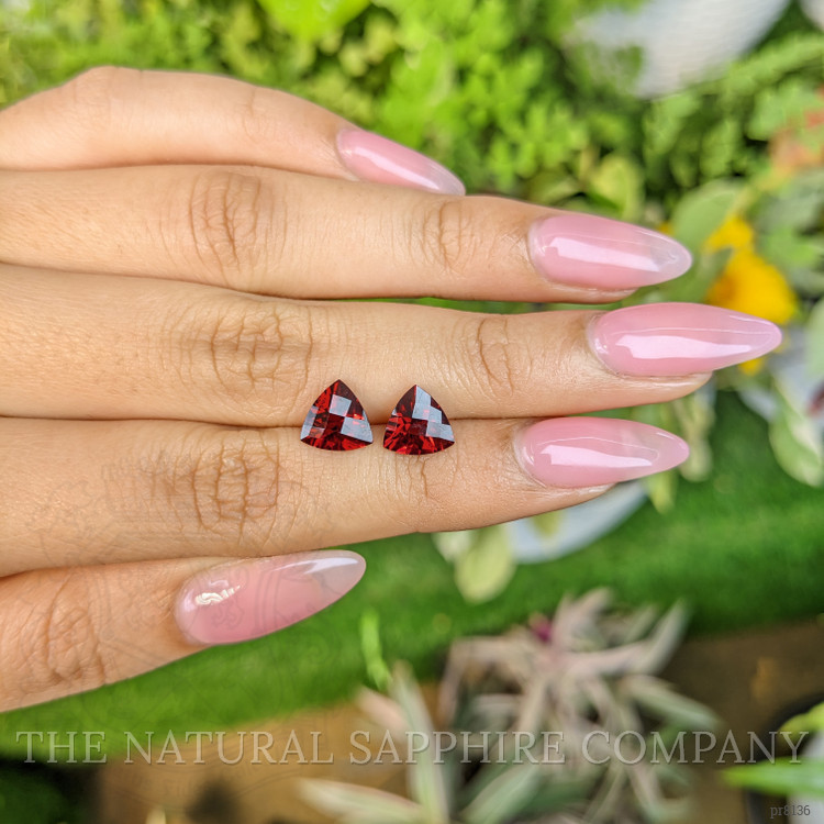 3.72 Ct.Tw. Garnet Pair from Ceylon (Sri Lanka)