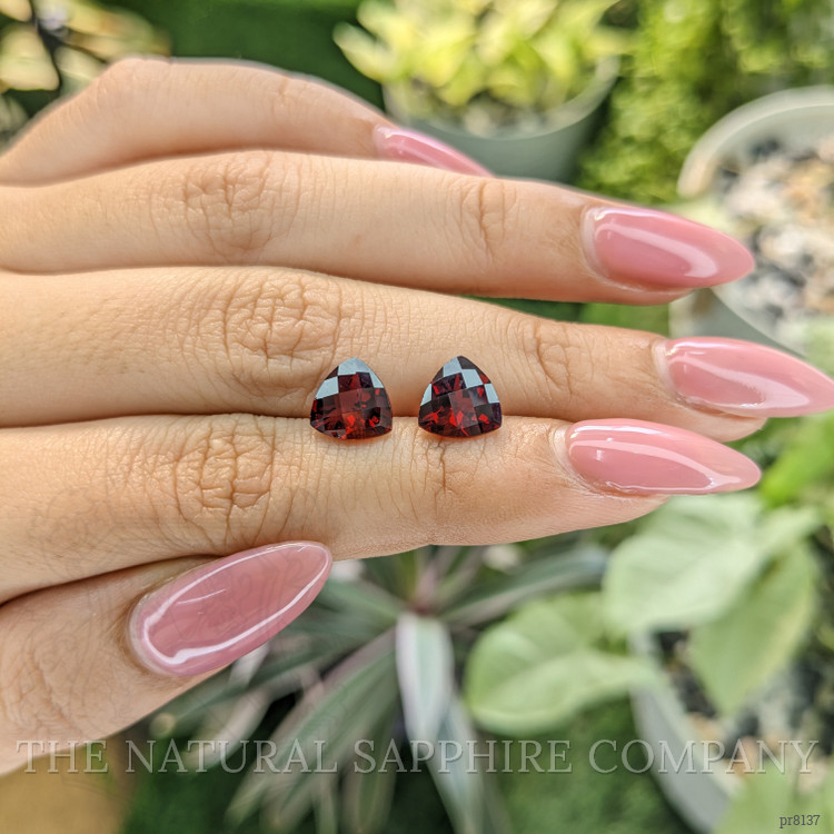 4.27 Ct.Tw. Garnet Pair from Ceylon (Sri Lanka)