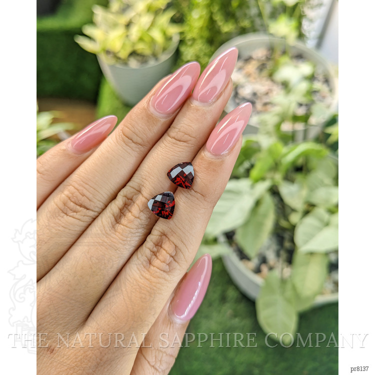 4.27 Ct.Tw. Garnet Pair from Ceylon (Sri Lanka)