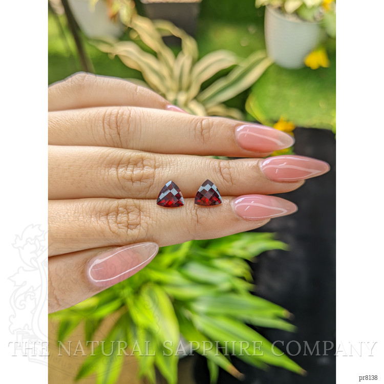 4.26 Ct.Tw. Garnet Pair from Ceylon (Sri Lanka)