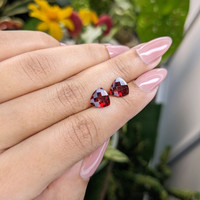 3.96&nbsp;Ct.Tw.Total Carat Weight Garnet Pair from Ceylon (Sri Lanka) Life Style