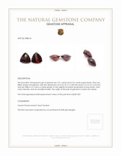 4.55 Ct.Tw.Total Carat Weight Garnet Pair from Ceylon (Sri Lanka) Appraisal