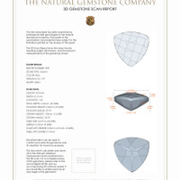 4.13 Ct.Tw.Total Carat Weight Garnet Pair from Ceylon (Sri Lanka) 3 D Scan Report