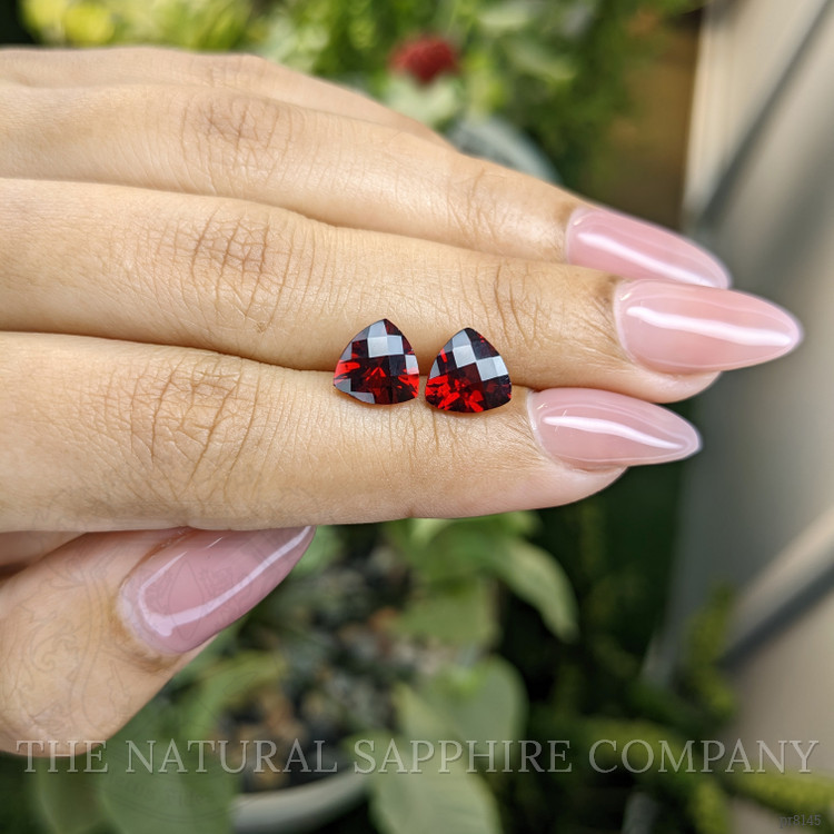 4.68 Ct.Tw. Garnet Pair from Ceylon (Sri Lanka)