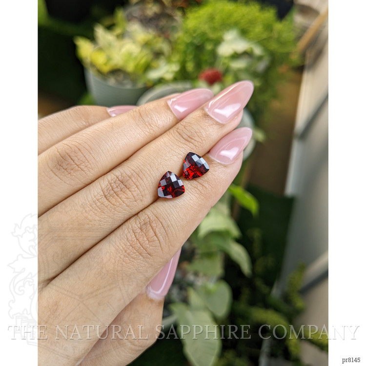 4.68 Ct.Tw. Garnet Pair from Ceylon (Sri Lanka)