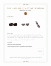 6.68 Ct.Tw.Total Carat Weight Red Garnet Pair from Ceylon (Sri Lanka) Appraisal