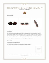5.78 Ct.Tw.Total Carat Weight Garnet Pair from Ceylon (Sri Lanka) Appraisal