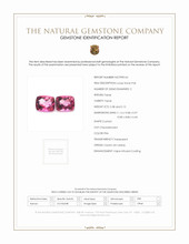 10.53 Ct.Tw.Total Carat Weight Pink Topaz Pair from Ceylon (Sri Lanka) Scan Report
