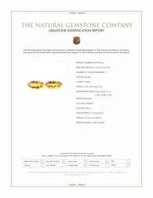 9.38 Ct.Tw.Total Carat Weight Yellow Citrine Pair from Ceylon (Sri Lanka) Scan Report