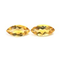 9.38&nbsp;Ct.Tw.Total Carat Weight Citrine Pair from Ceylon (Sri Lanka) Video