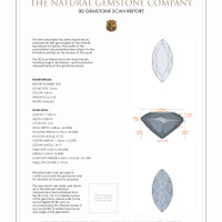 9.38 Ct.Tw.Total Carat Weight Citrine Pair from Ceylon (Sri Lanka) 3 D Scan Report