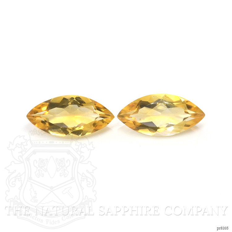 8.51 Ct.Tw. Citrine Pair from Ceylon (Sri Lanka)
