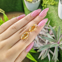 8.51&nbsp;Ct.Tw.Total Carat Weight Citrine Pair from Ceylon (Sri Lanka) Life Style