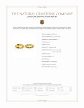 8.16 Ct.Tw.Total Carat Weight Yellow Citrine Pair from Ceylon (Sri Lanka) Scan Report