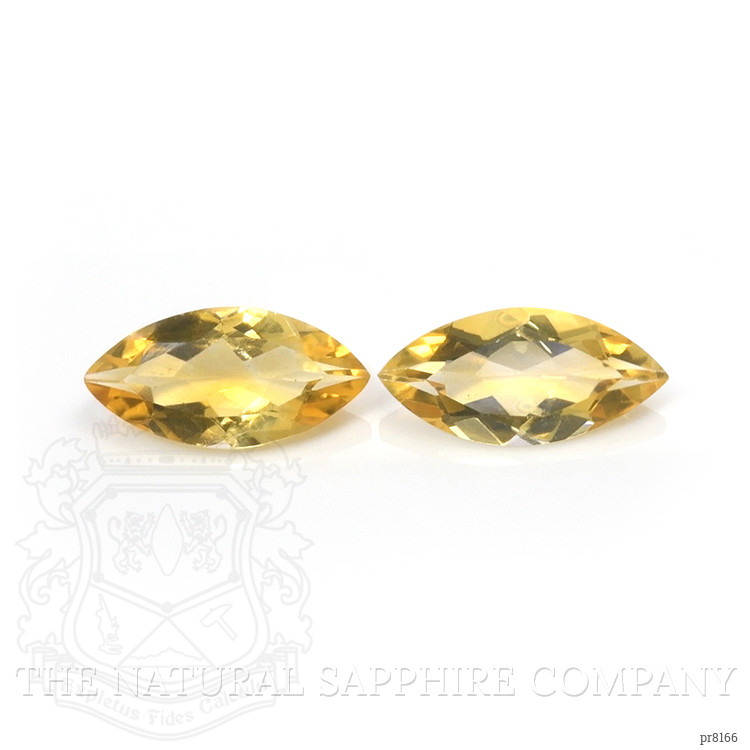 8.16 Ct.Tw. Citrine Pair from Ceylon (Sri Lanka)