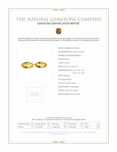 8.30 Ct.Tw.Total Carat Weight Orangish Yellow Citrine Pair from Ceylon (Sri Lanka) Scan Report