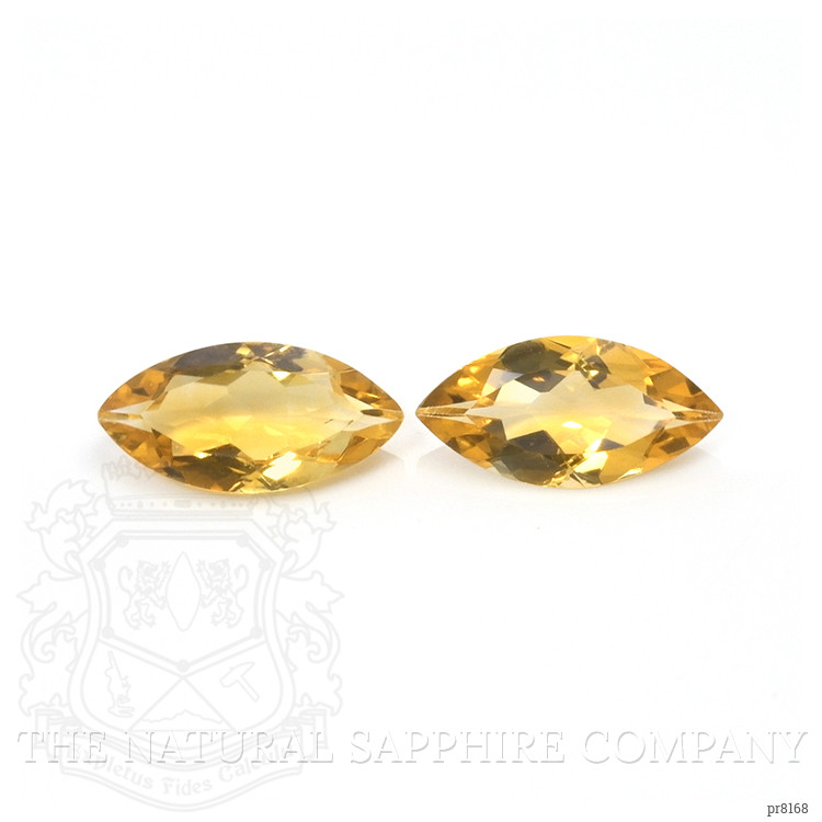 8.30 Ct.Tw. Citrine Pair from Ceylon (Sri Lanka)