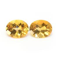 4.10&nbsp;Ct.Tw.Total Carat Weight Citrine Pair from Ceylon (Sri Lanka) Video