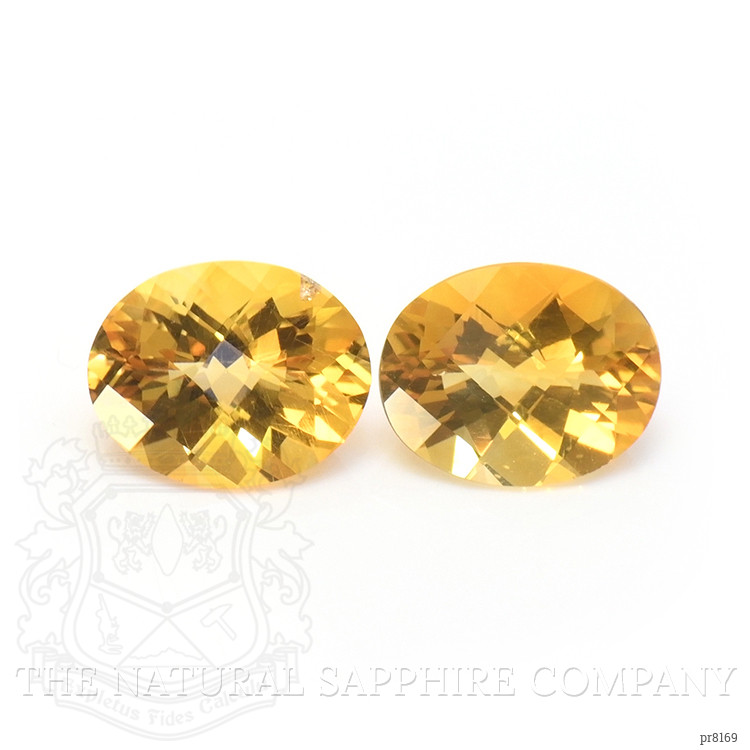 4.10 Ct.Tw. Citrine Pair from Ceylon (Sri Lanka)