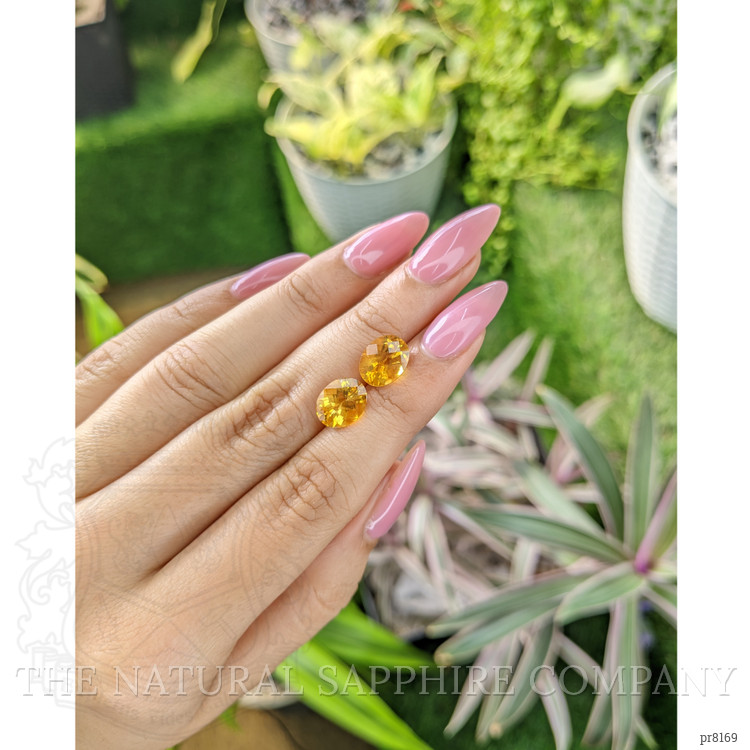 4.10 Ct.Tw. Citrine Pair from Ceylon (Sri Lanka)