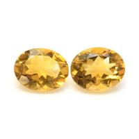 4.49&nbsp;Ct.Tw.Total Carat Weight Citrine Pair from Ceylon (Sri Lanka) Video