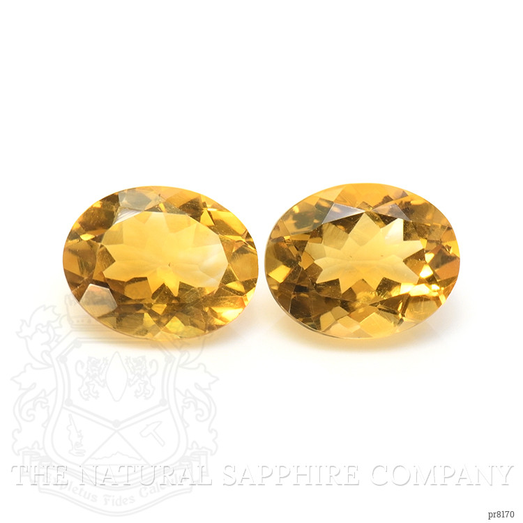 4.49 Ct.Tw. Citrine Pair from Ceylon (Sri Lanka)