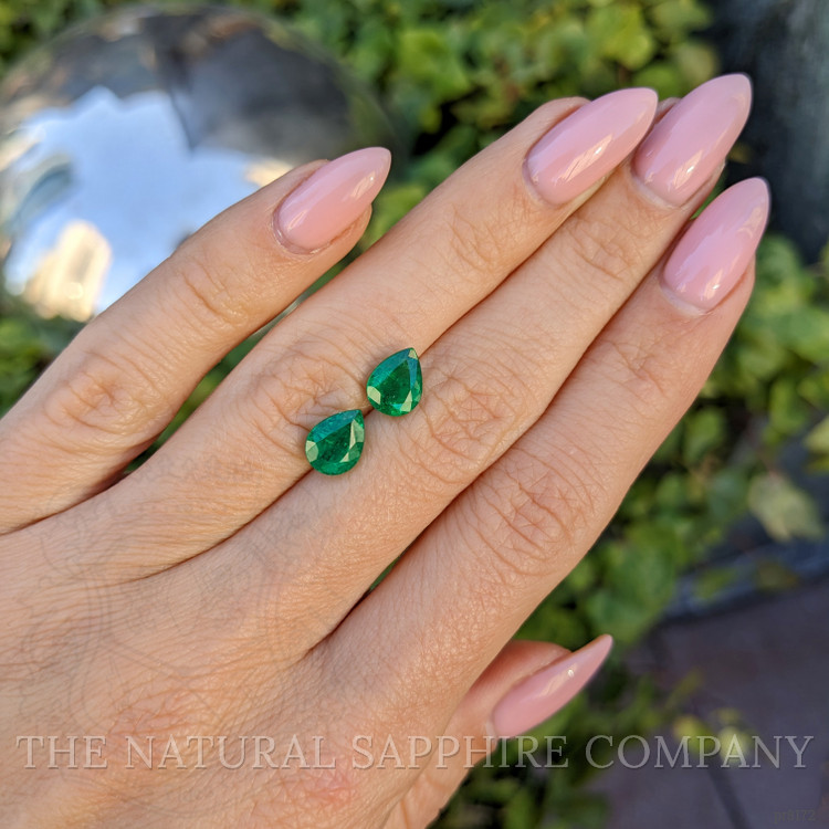 2.48 Ct.Tw. Emerald Pair from Zambia